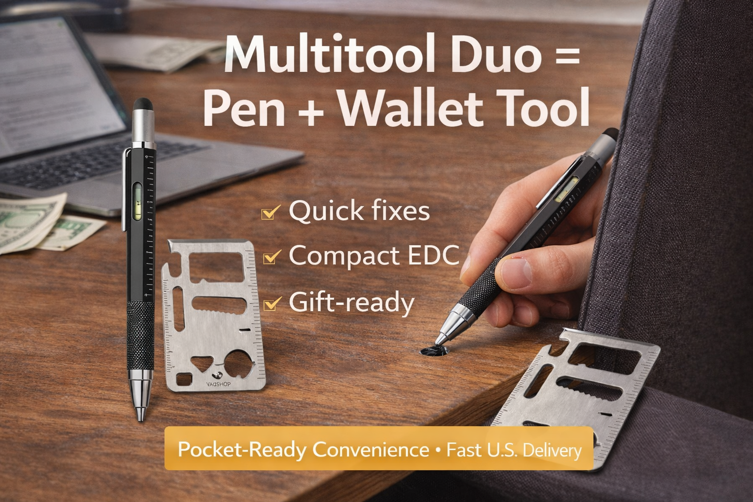 Load video: Meet the Multitool Duo, a pocket powerhouse that follows you everywhere.
